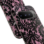 Pink Lace Pattern Tough Phone Case
