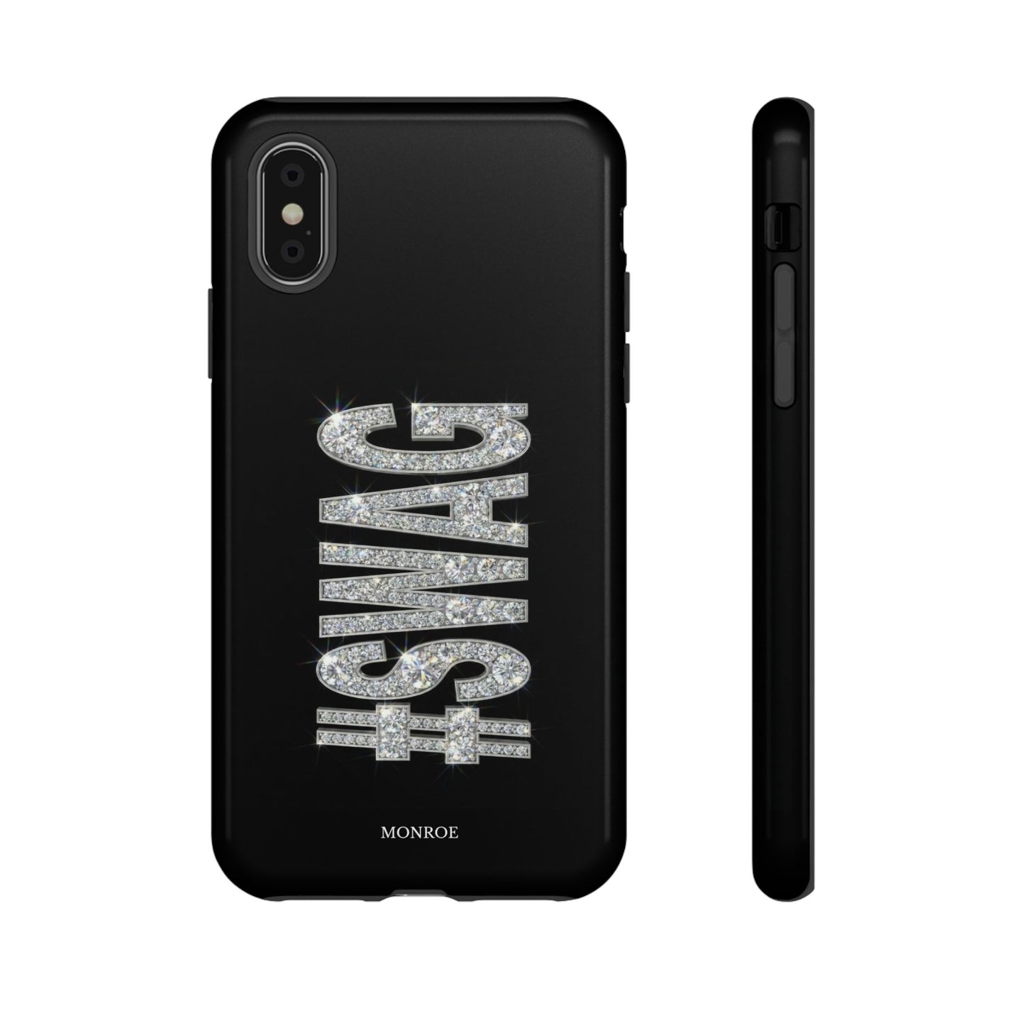 “#SWAG” Black Bling Tough Case