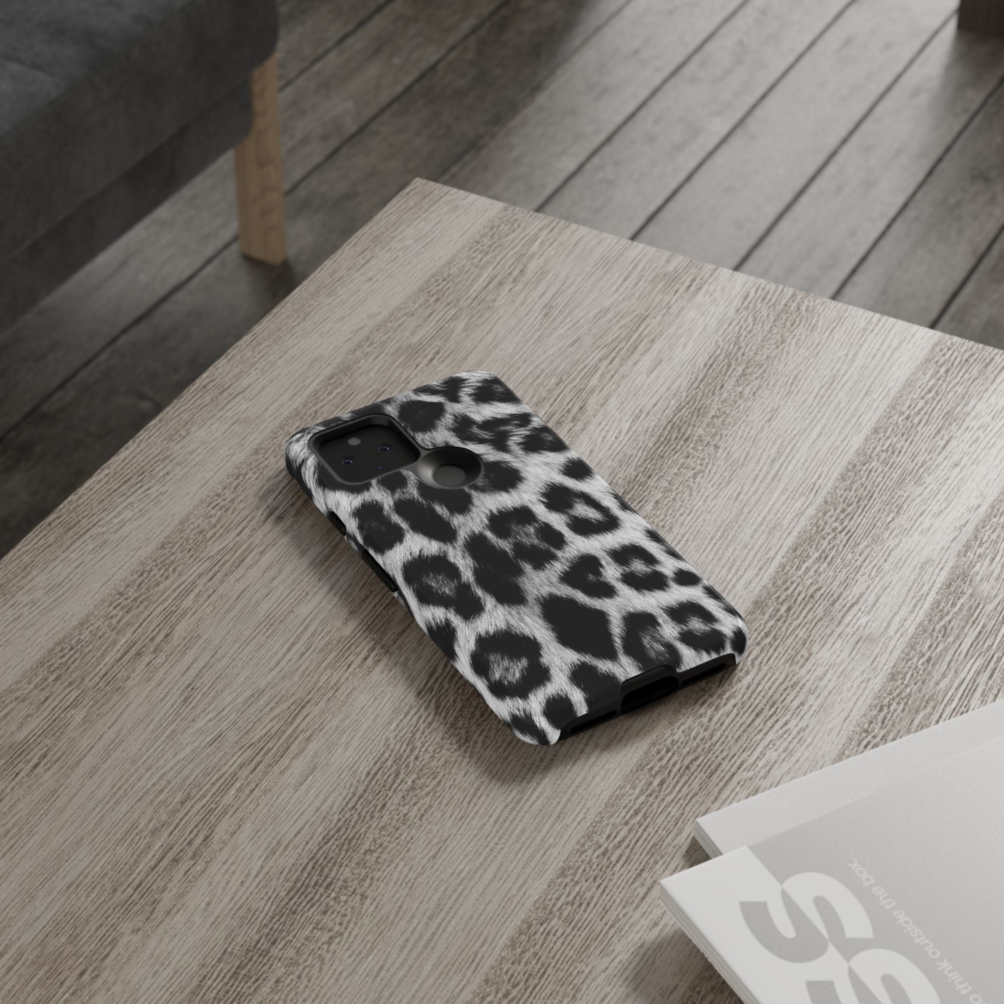 B&W Leopard Phone Case