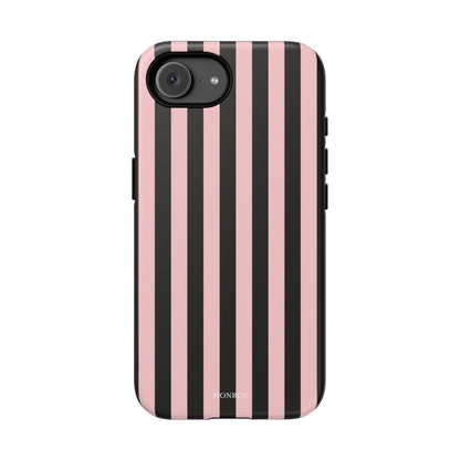 Striped Pink & Black Tough Case