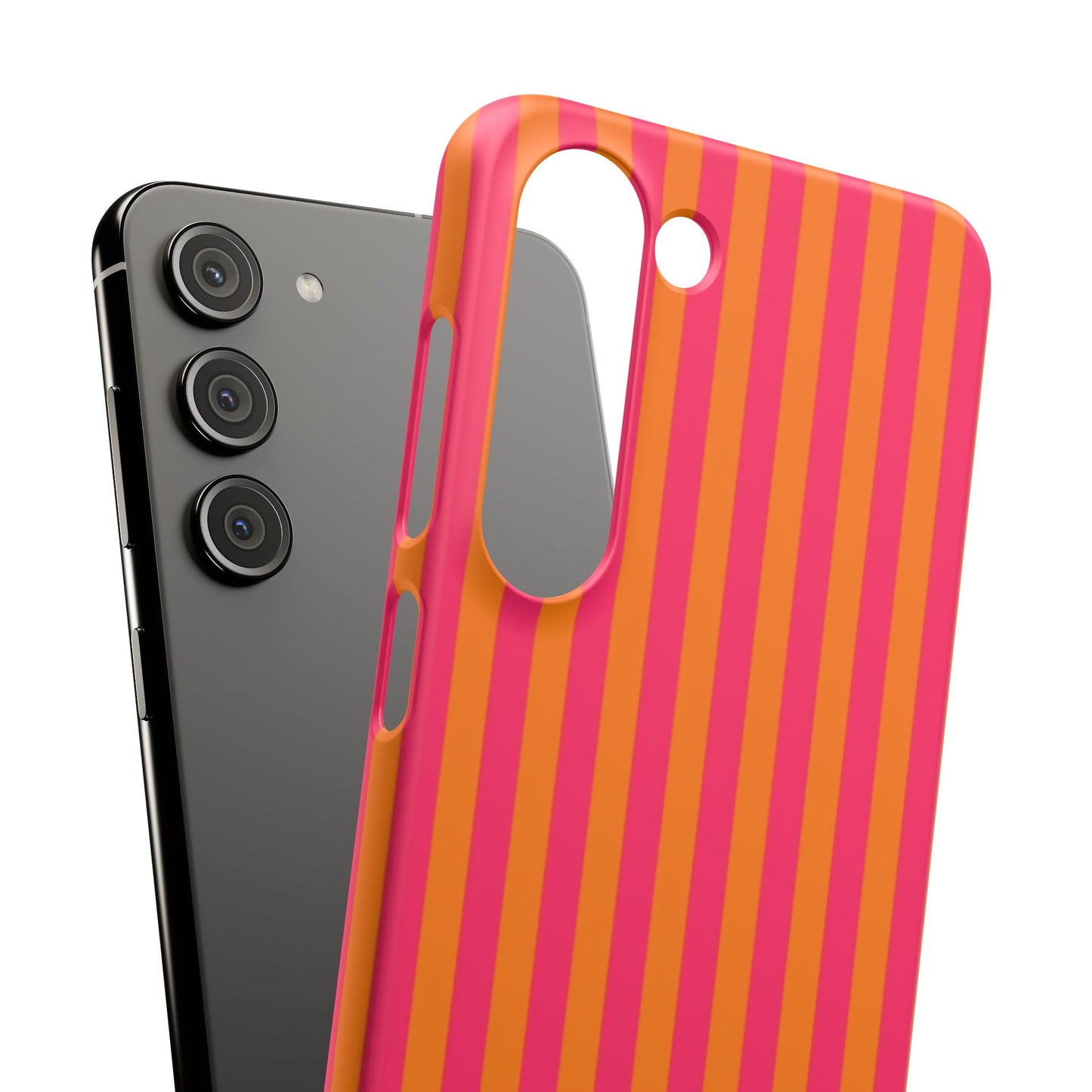 Striped Orange & Pink Case