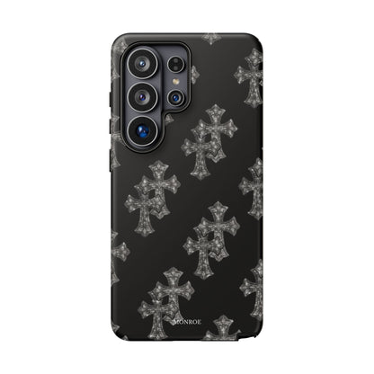 Black Crystal Cross Tough Case
