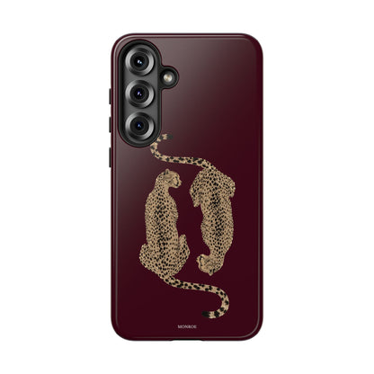 Burgundy Cheetah Tough Case