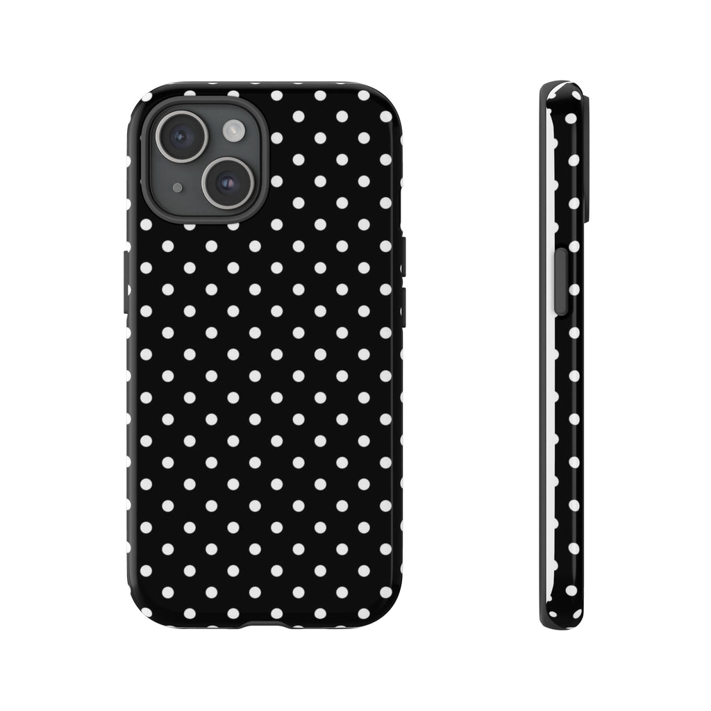 Black Polka Dot Phone Case