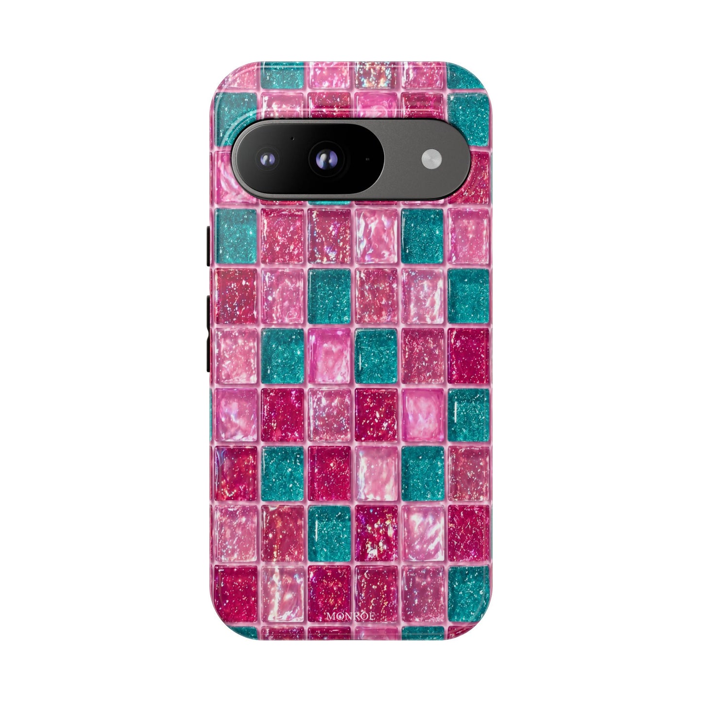 Pink Teal Mosaic Tough Case