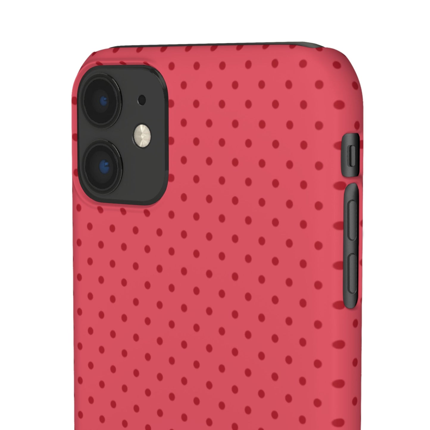 Coral Polka Dot Snap Phone Case