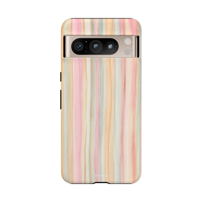 Pastel Watercolor Stripe Tough Case