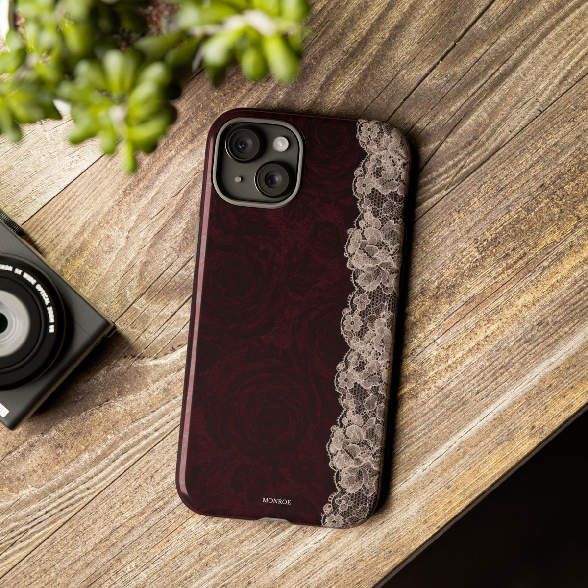 Burgundy Rose Tough Case