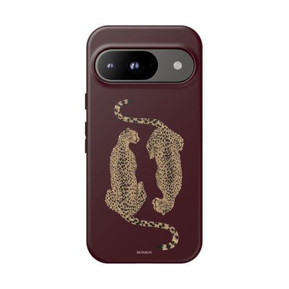 Burgundy Cheetah Tough Case
