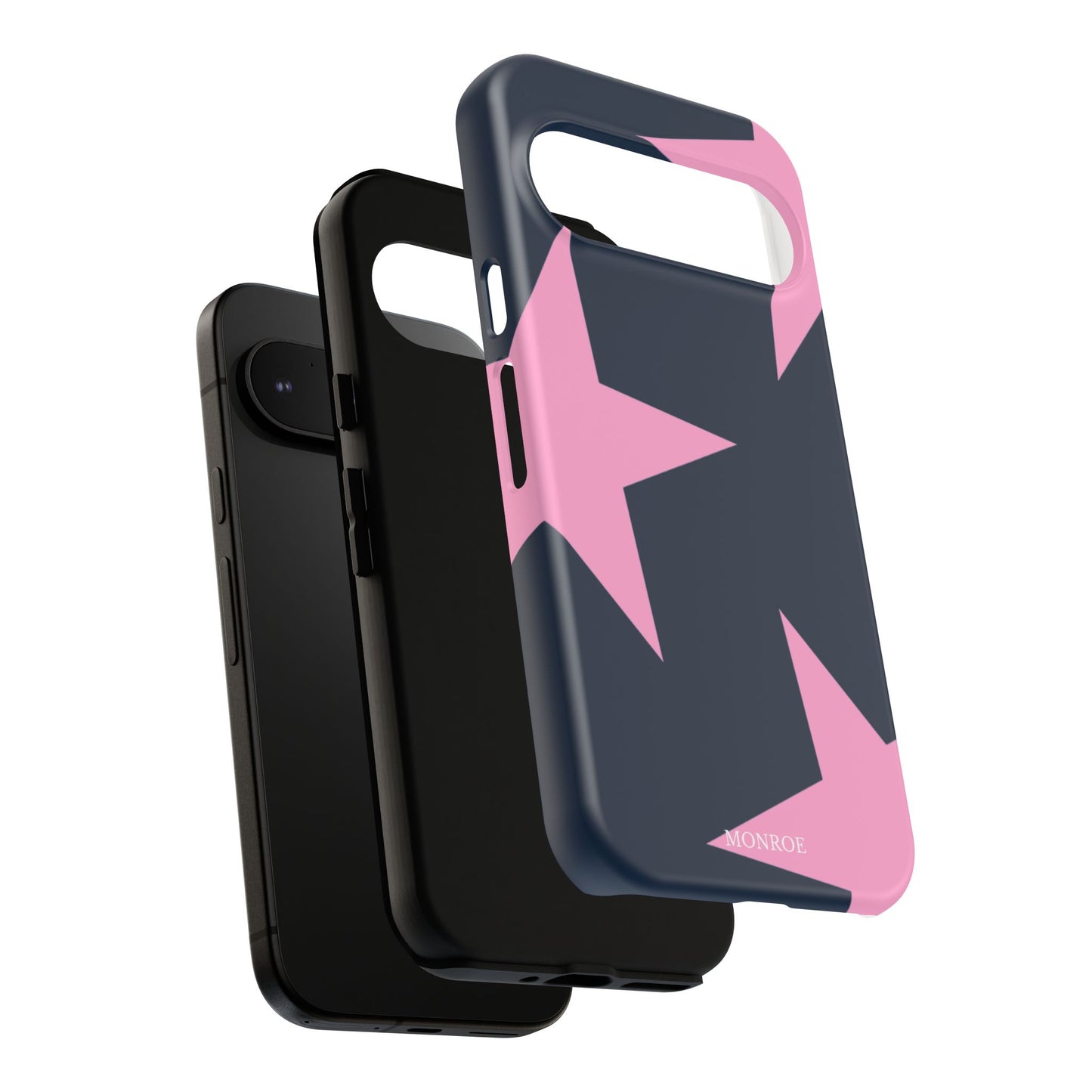 Navy & Pink Star Tough Cover