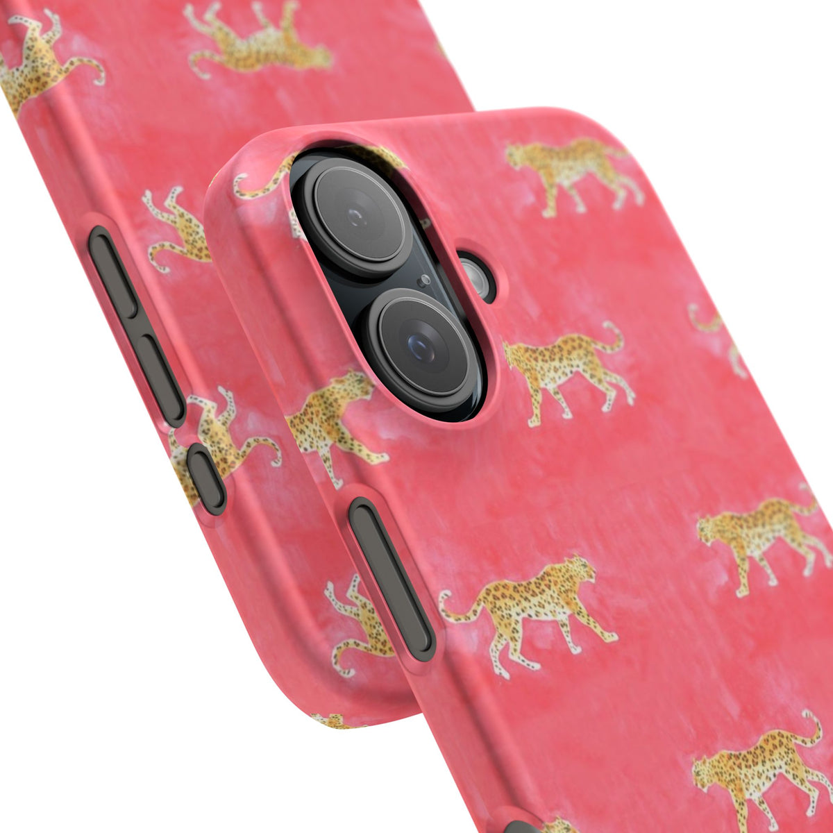 Pink Watercolor Leopard Case