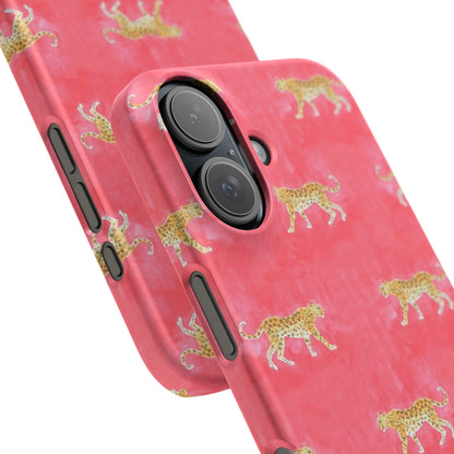 Pink Watercolor Leopard Case