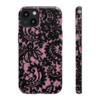 Pink Lace Pattern Tough Phone Case