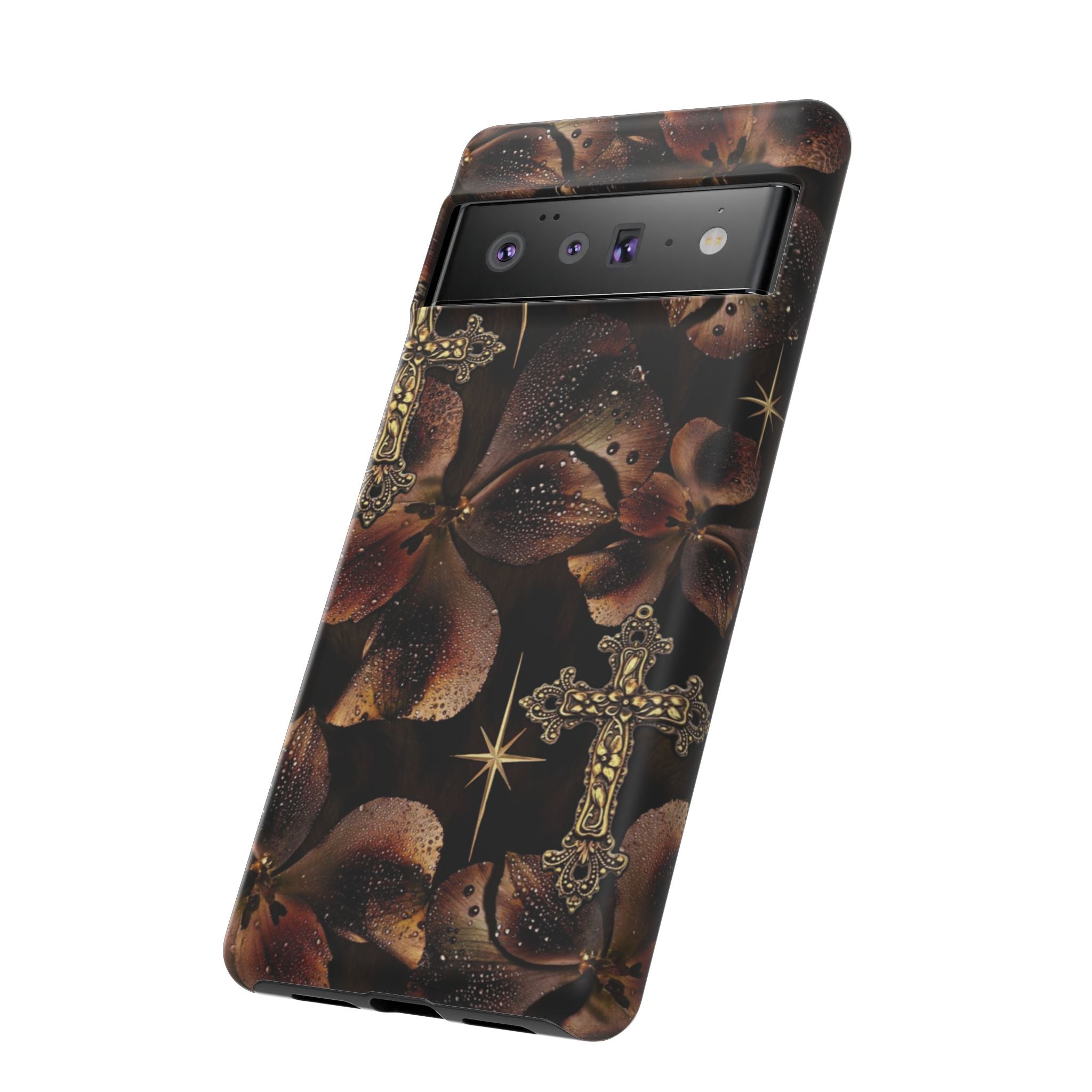 Floral Cross Pattern Tough Case