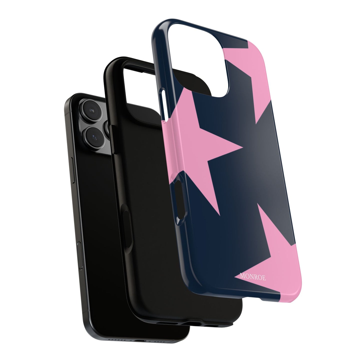 Navy & Pink Star Tough Cover