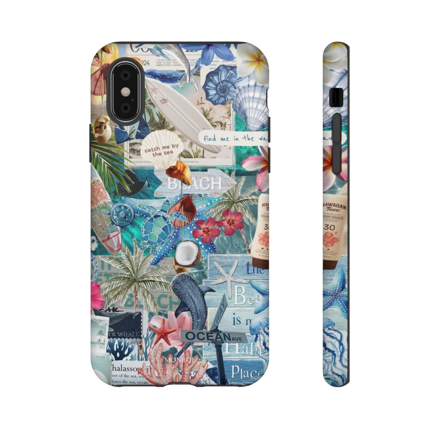 Tropical Beach Collage Tough Case