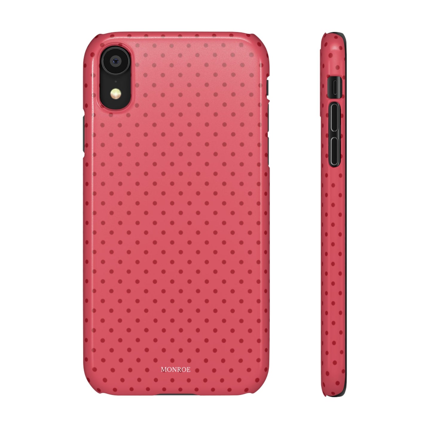 Coral Polka Dot Snap Phone Case