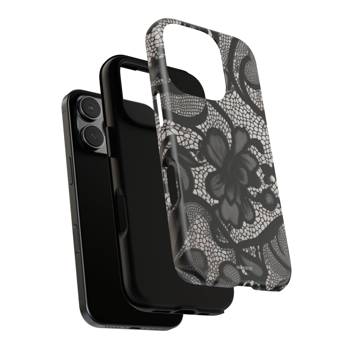 Black Floral Vintage Case