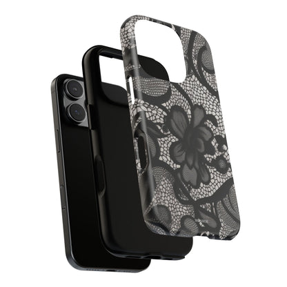 Black Floral Vintage Case