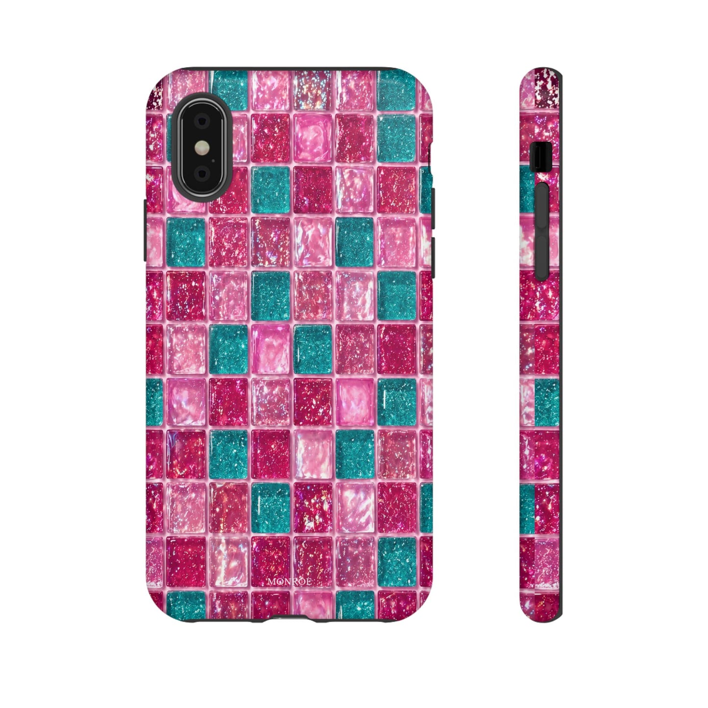 Pink Teal Mosaic Tough Case