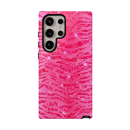 Pink Glitter Zebra Tough Case