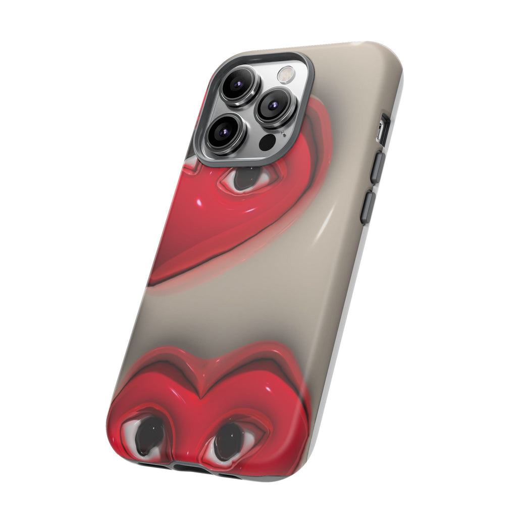 3D Hearts Phone Case
