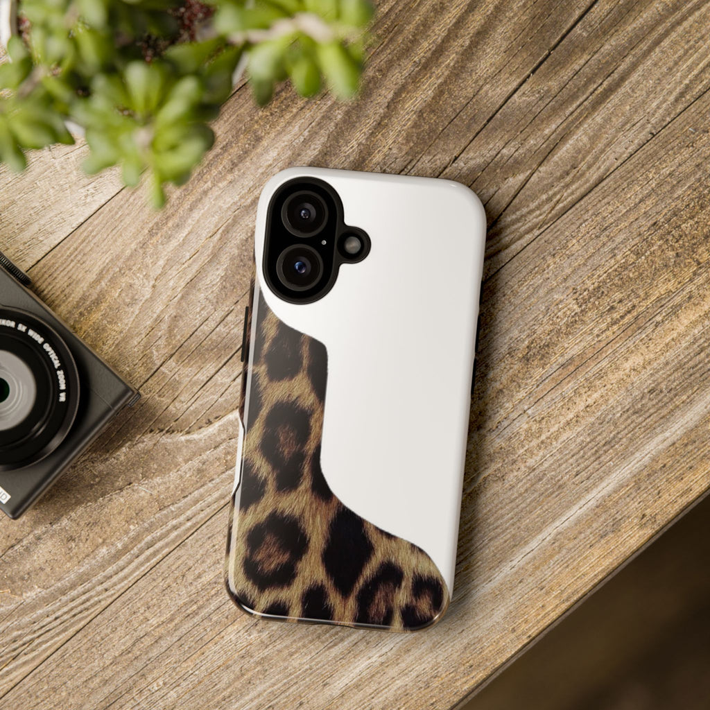 Half Cheetah Print Phone Case