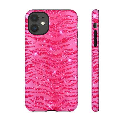 Pink Glitter Zebra Tough Case