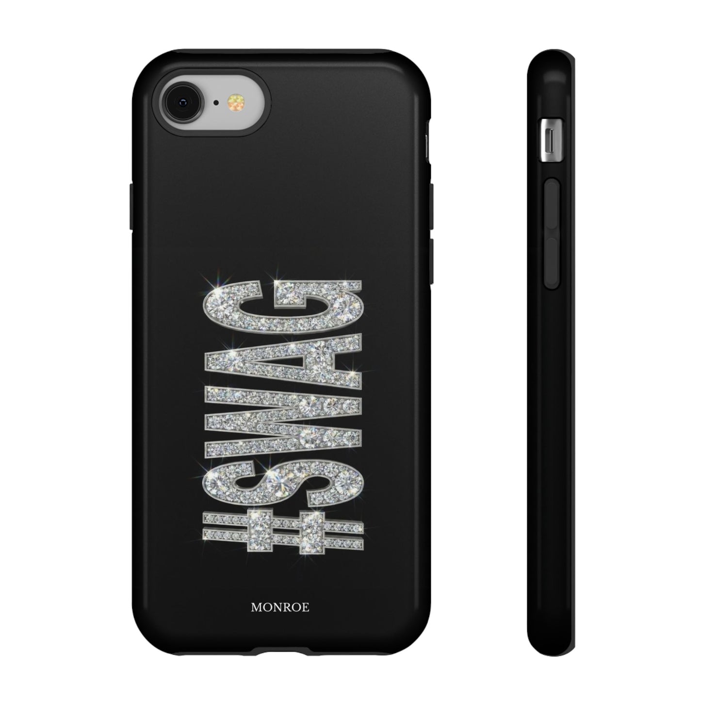 “#SWAG” Black Bling Tough Case