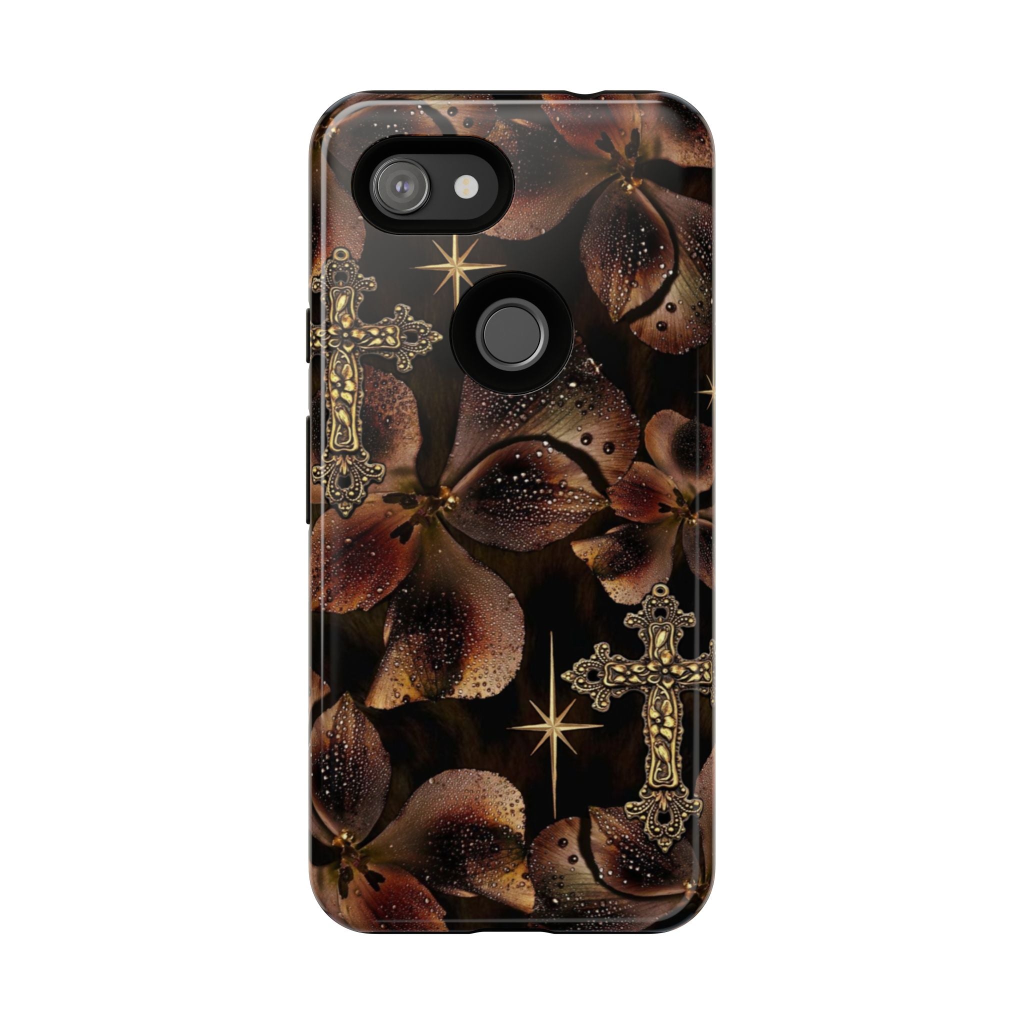 Floral Cross Pattern Tough Case