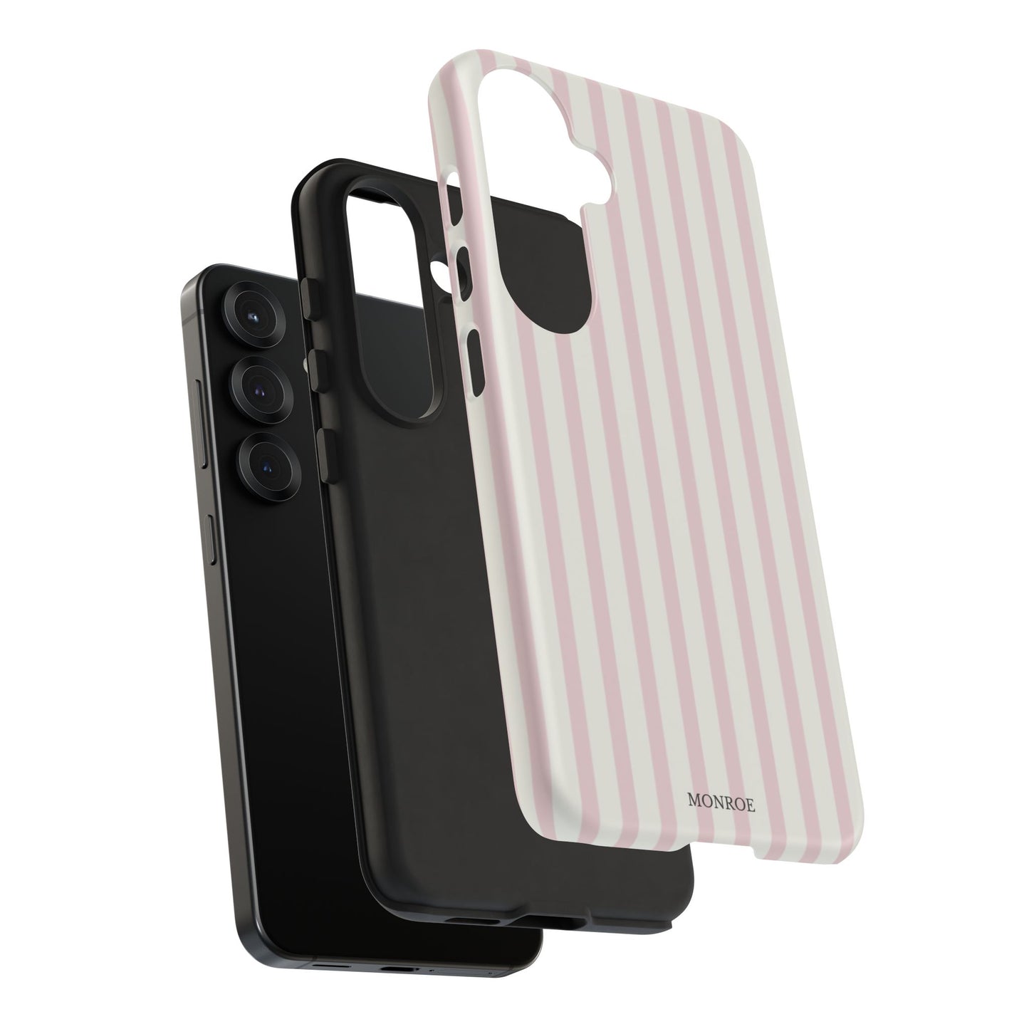 Light Pink Stripe Tough Phone Case