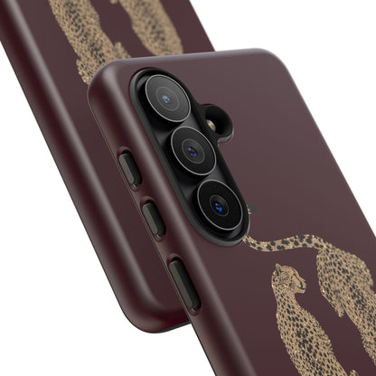 Burgundy Cheetah Tough Case