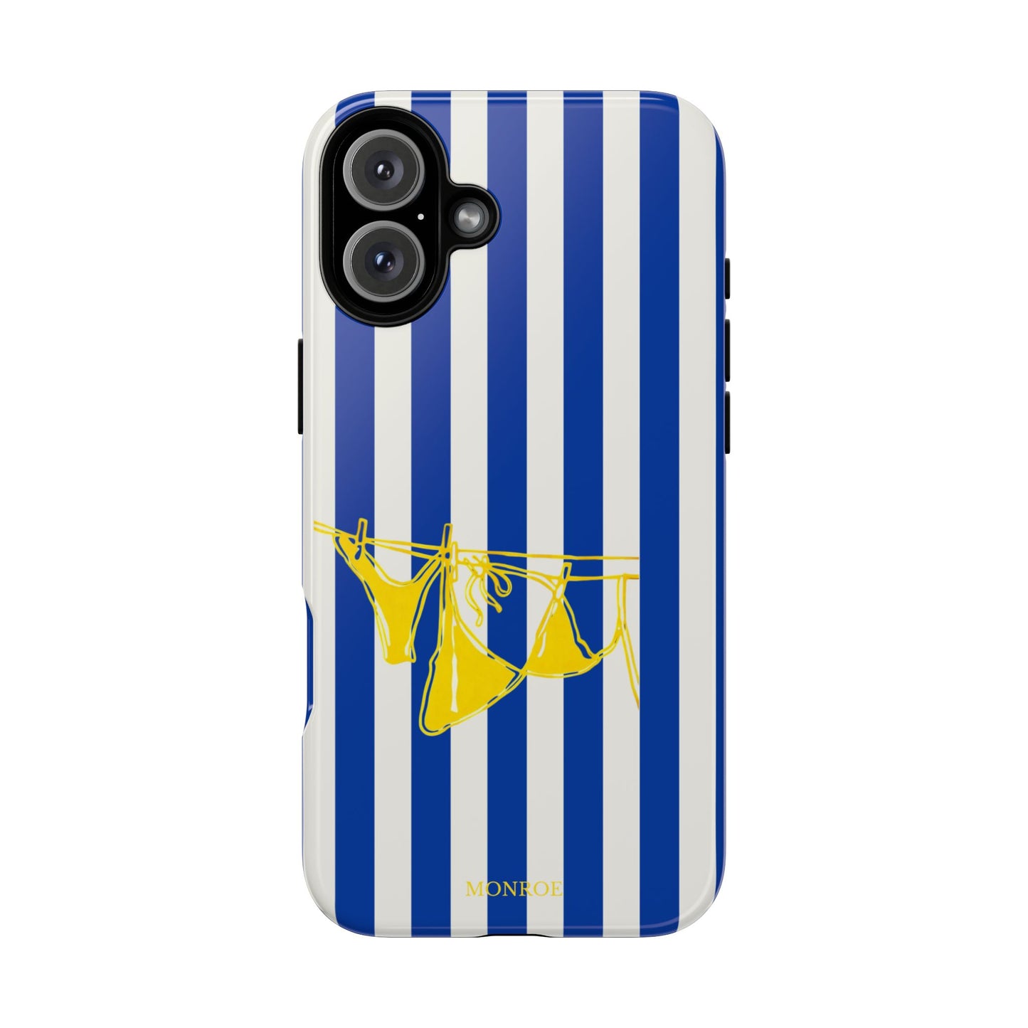 Blue Stripe Beach Art Tough Case