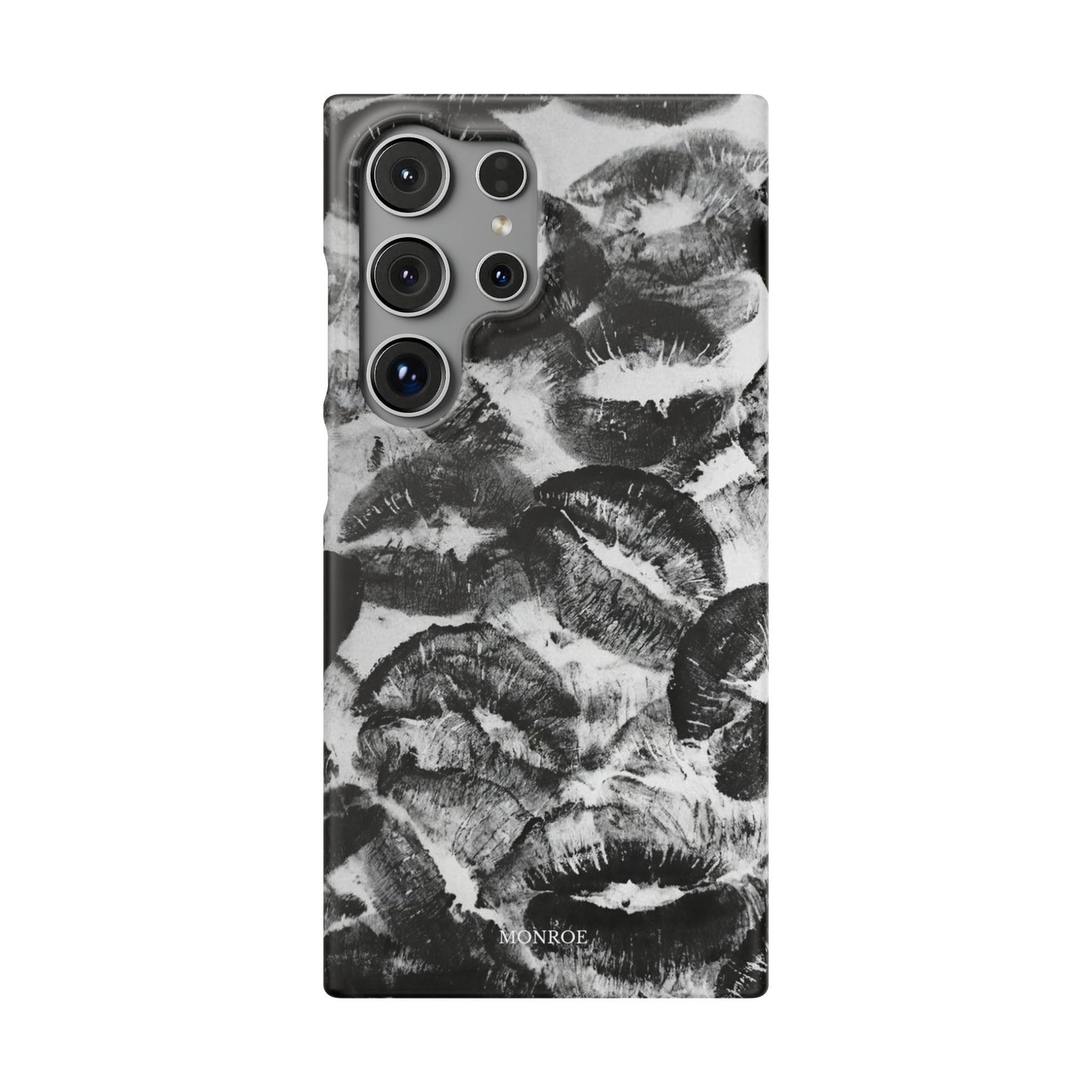 Black & White Kiss Print Case