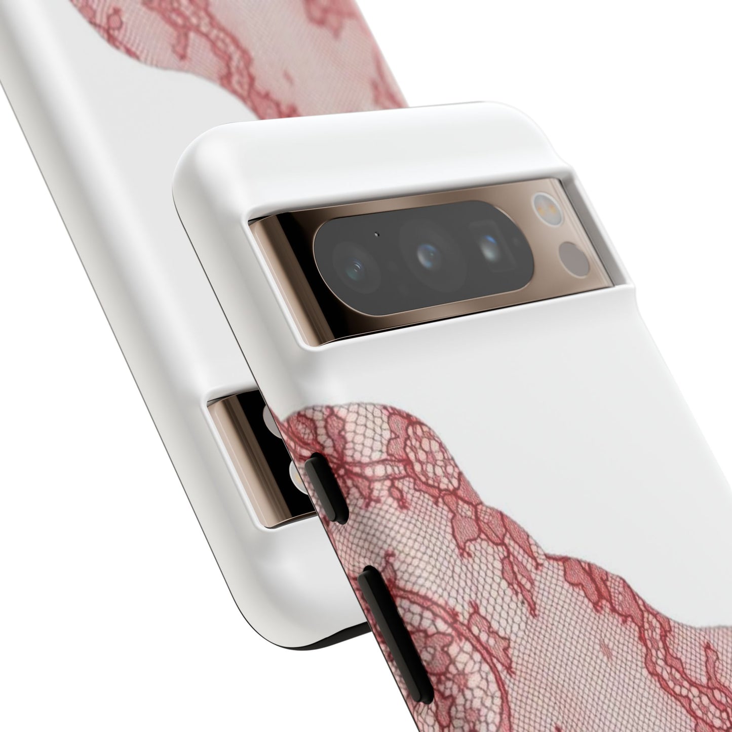 Red Lace Edge Tough Phone Case