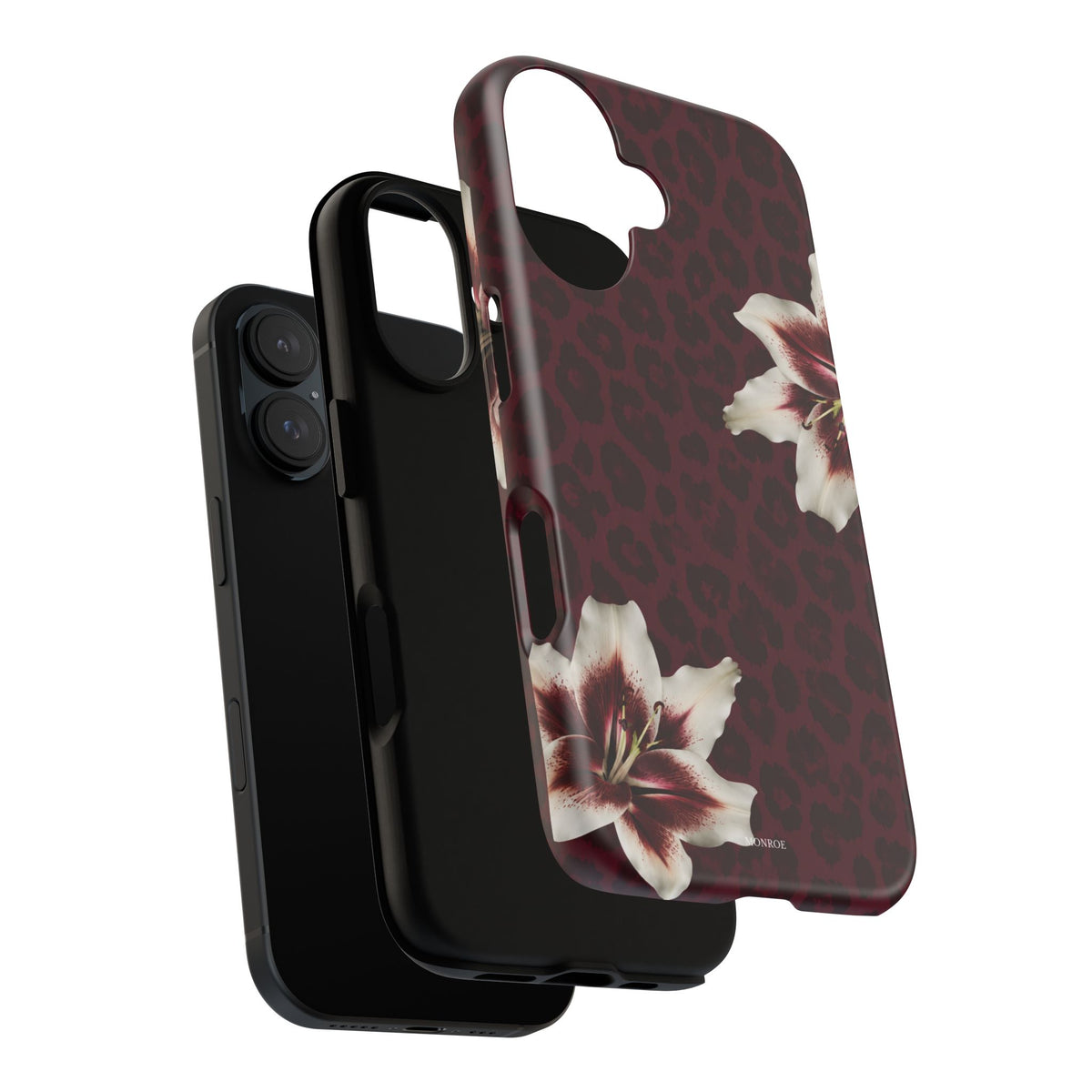 Burgundy Lily Leopard Tough Case