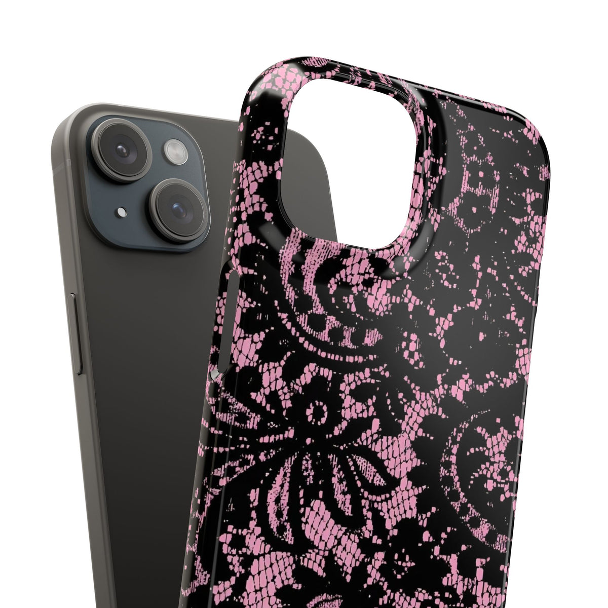 Pink Lace Pattern Case