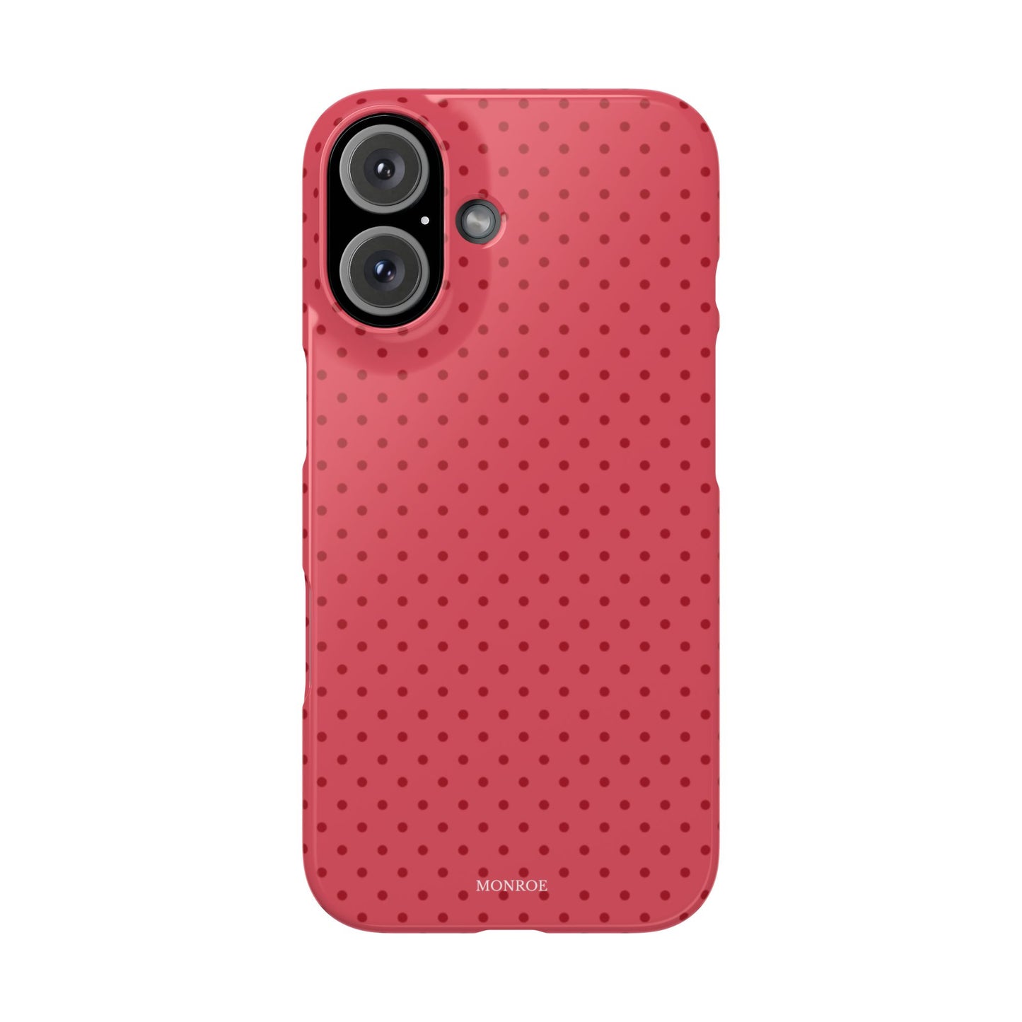 Coral Polka Dot Snap Phone Case