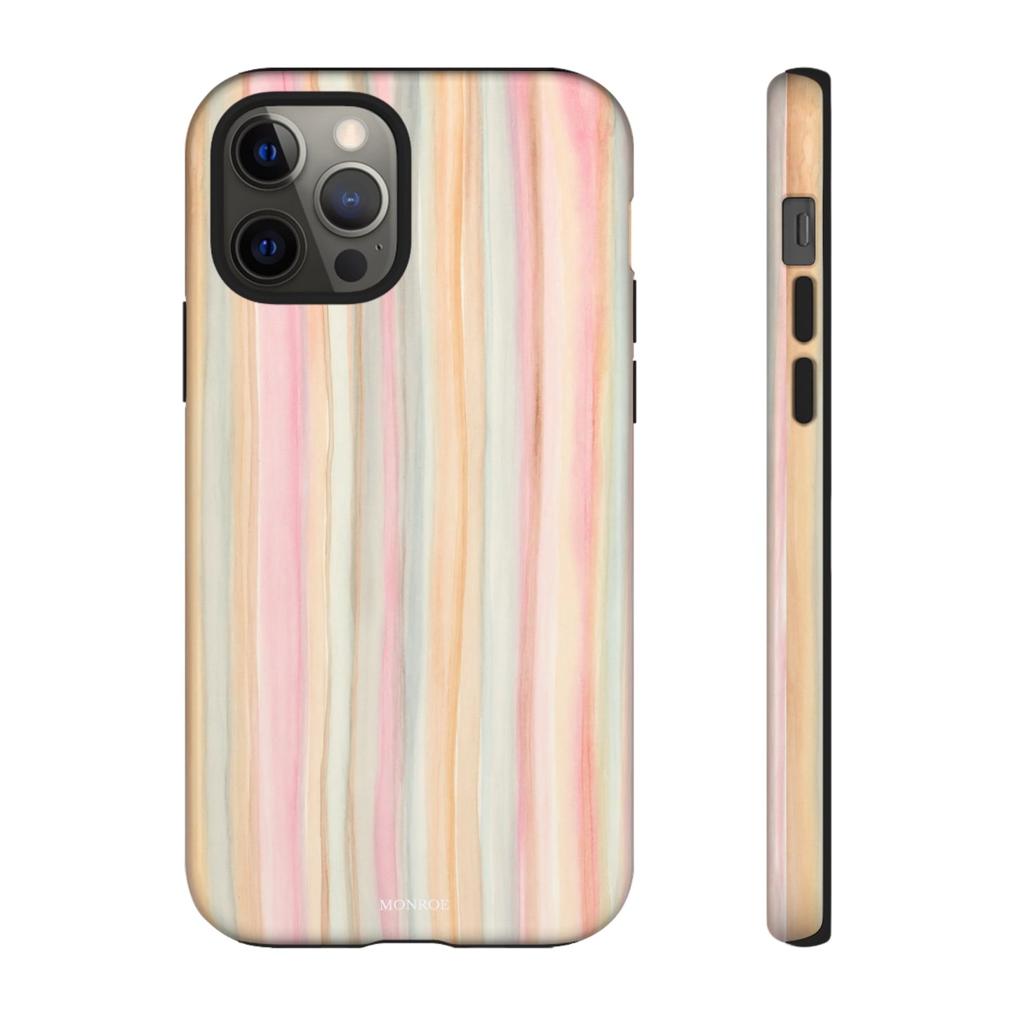 Pastel Watercolor Stripe Tough Case