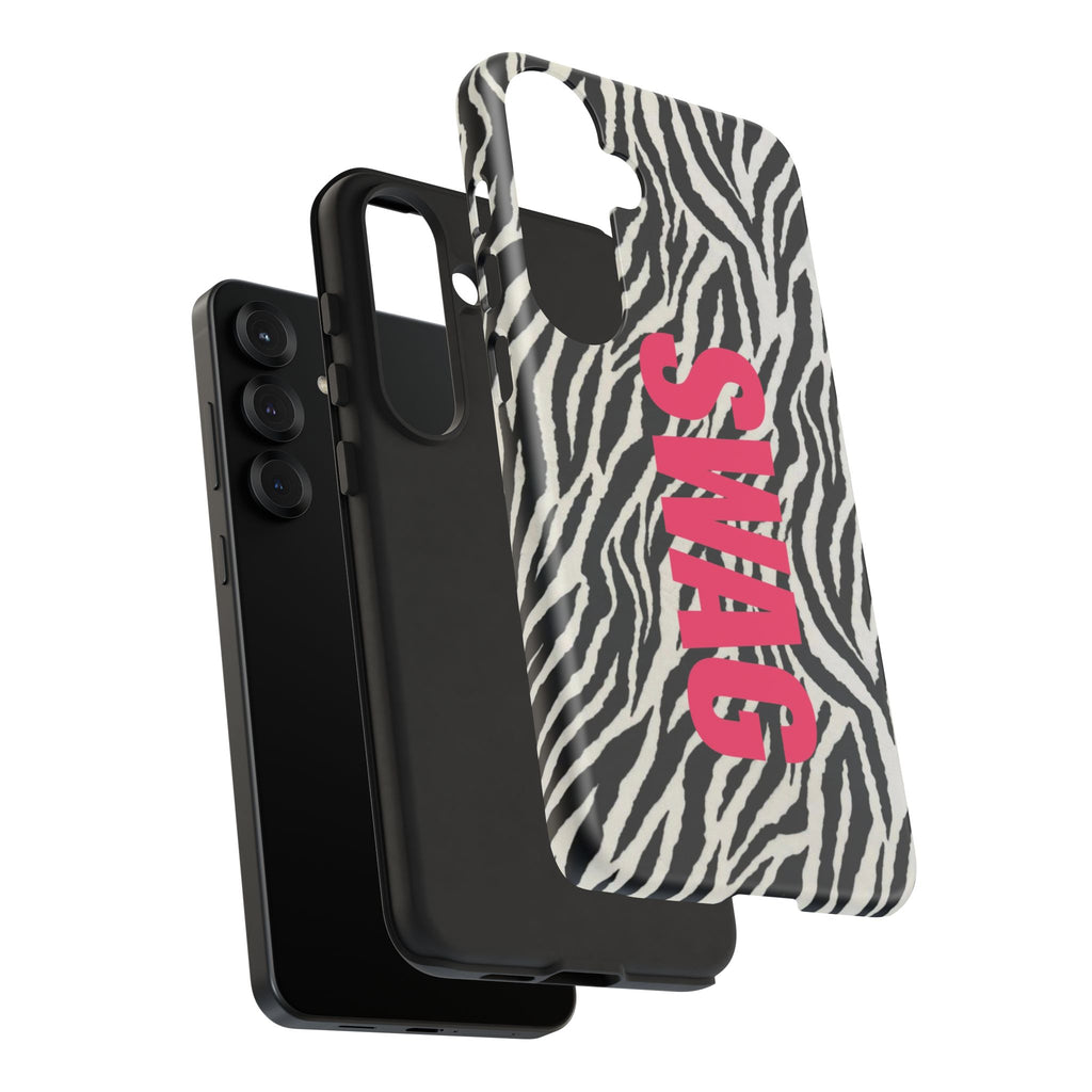 'SWAG' Zebra Print Tough Case