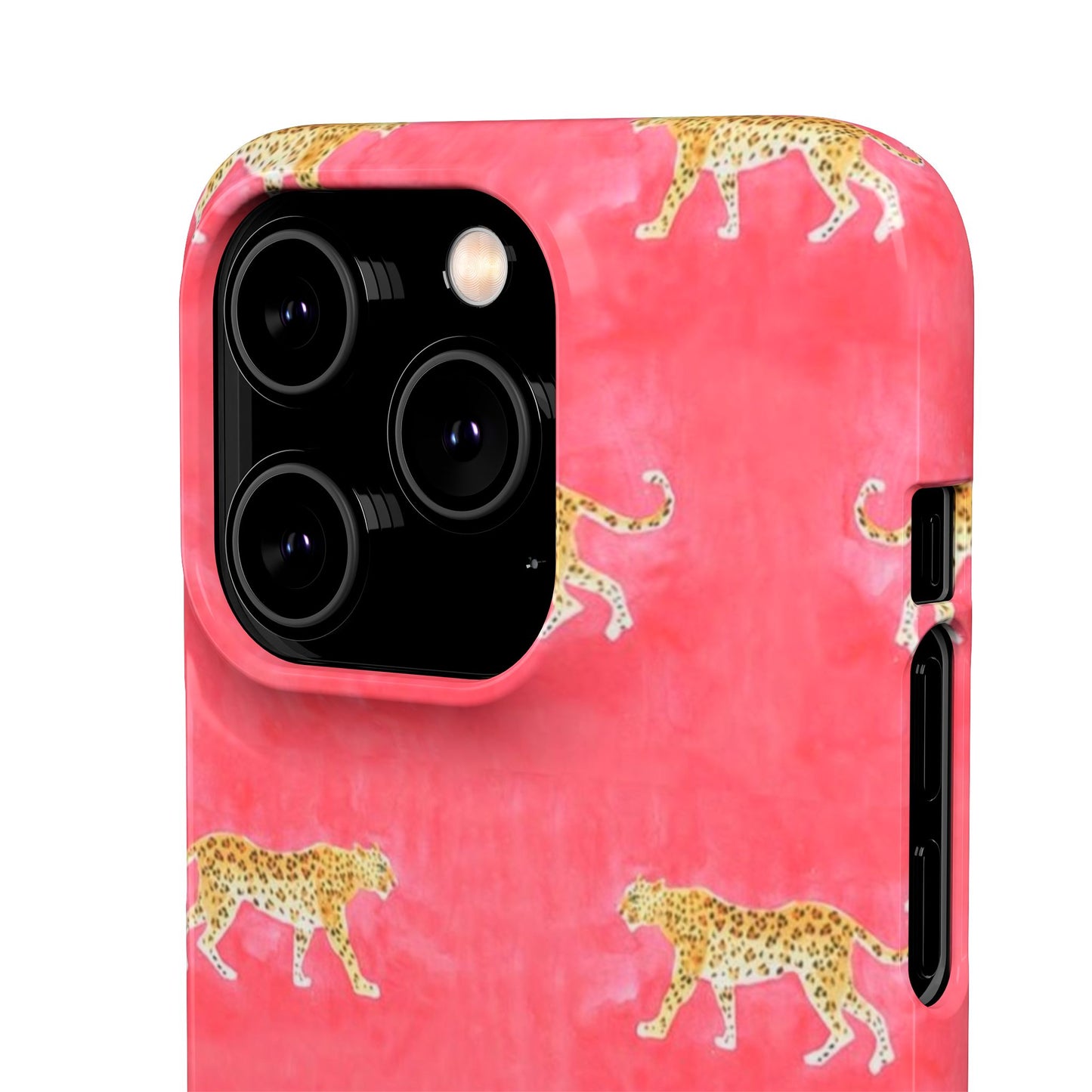 Pink Watercolor Leopard Case