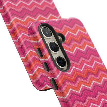 Pink Zigzag Tough Case