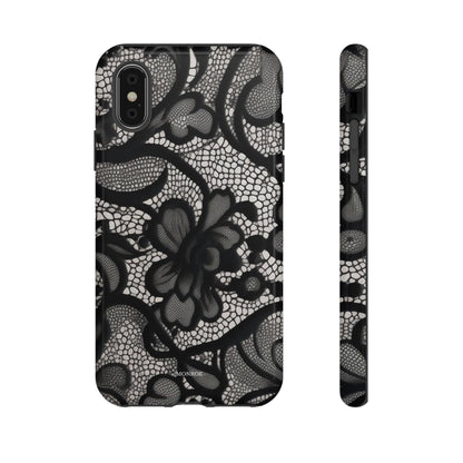 Black Floral Vintage Case