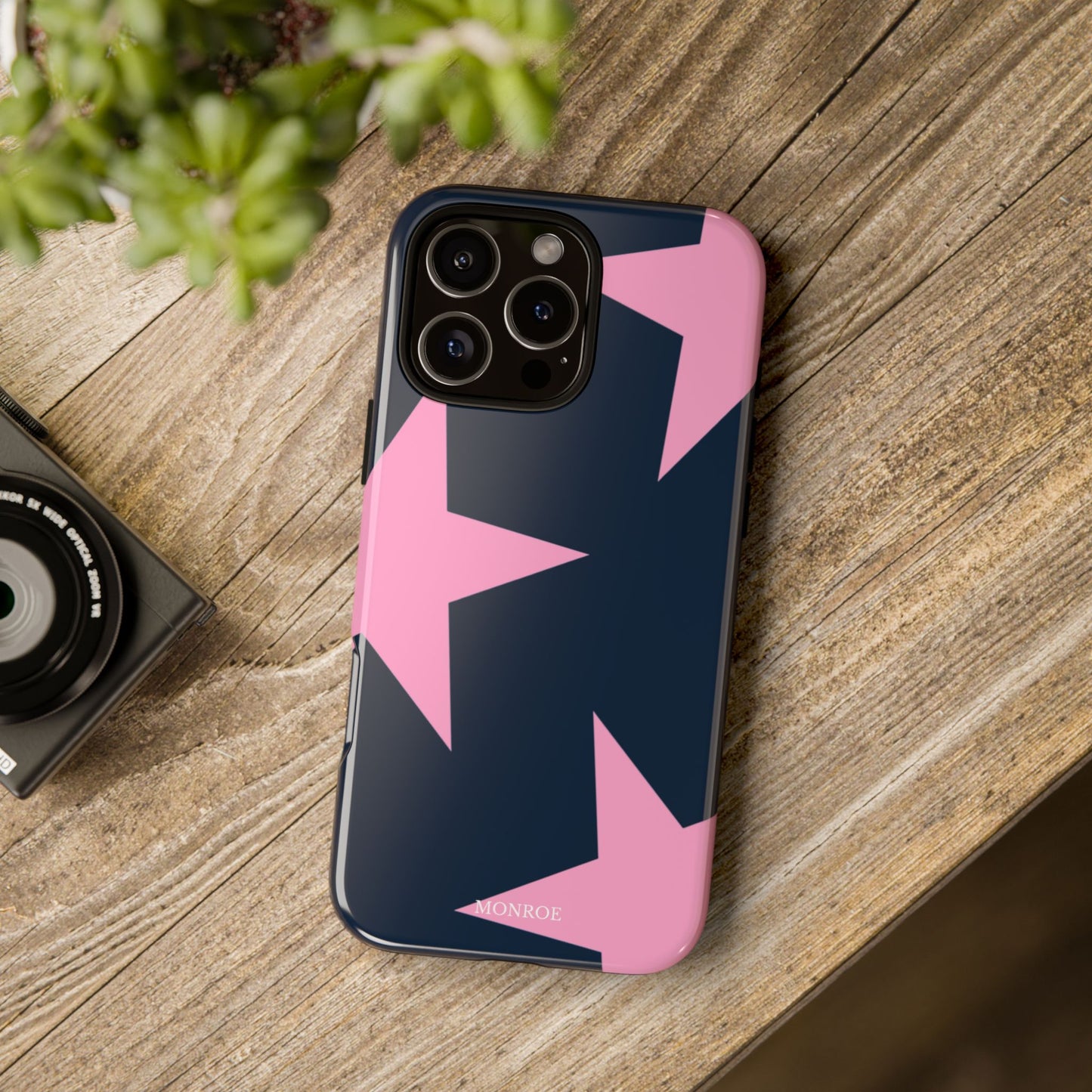 Navy & Pink Star Tough Cover
