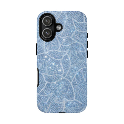 Glacier Blue Floral Tough Case