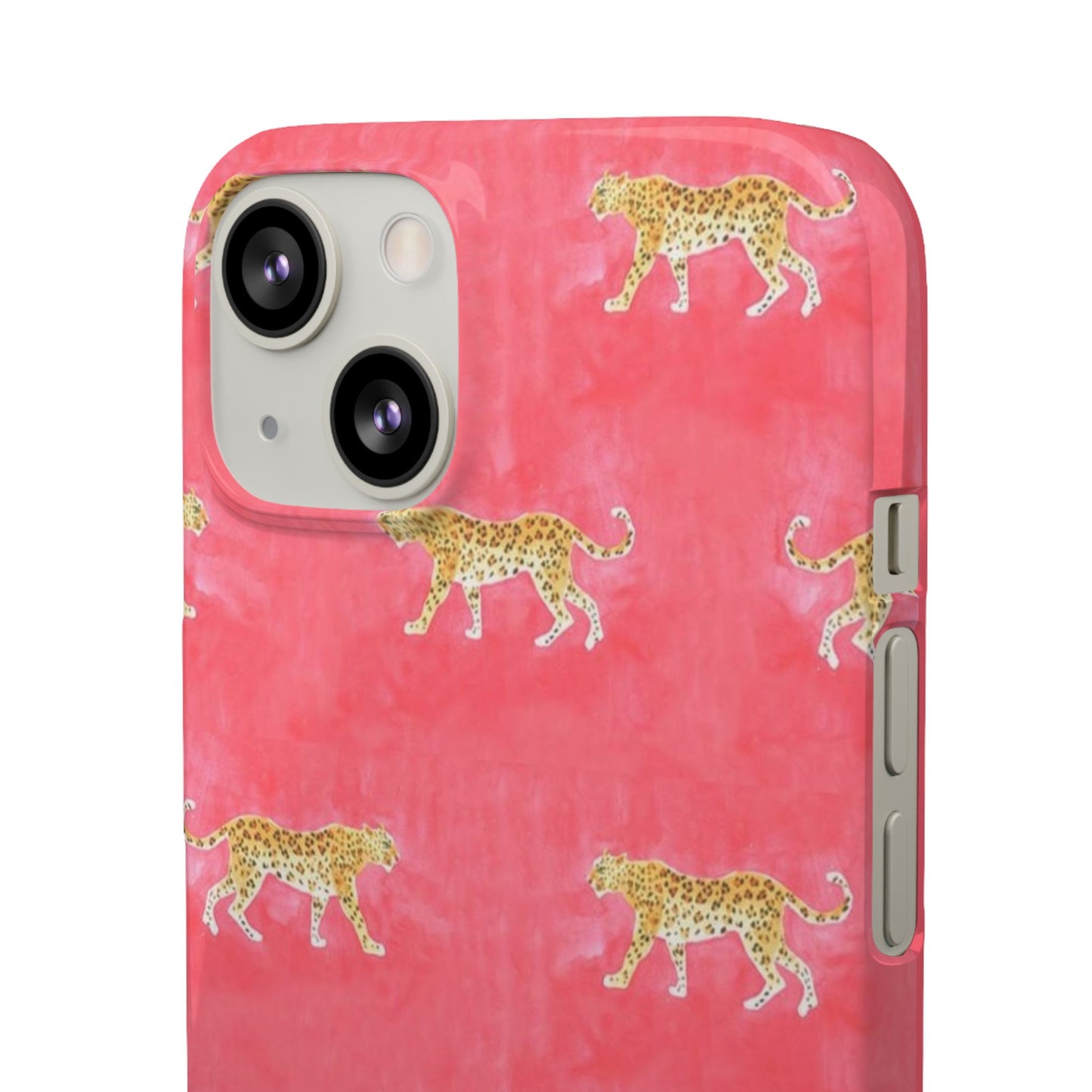 Pink Watercolor Leopard Case