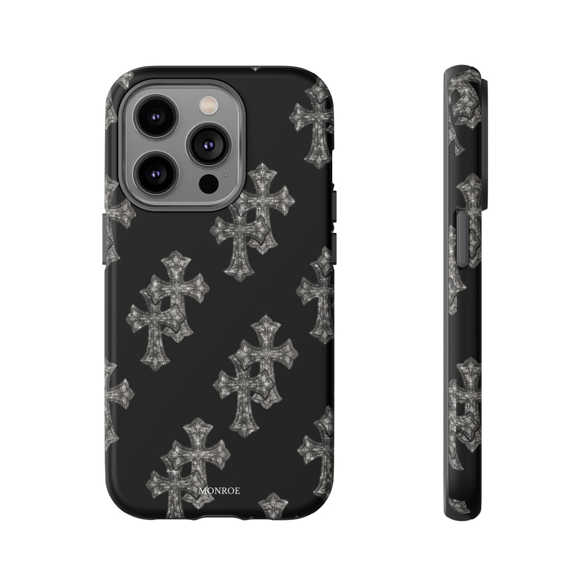 Black Crystal Cross Tough Case
