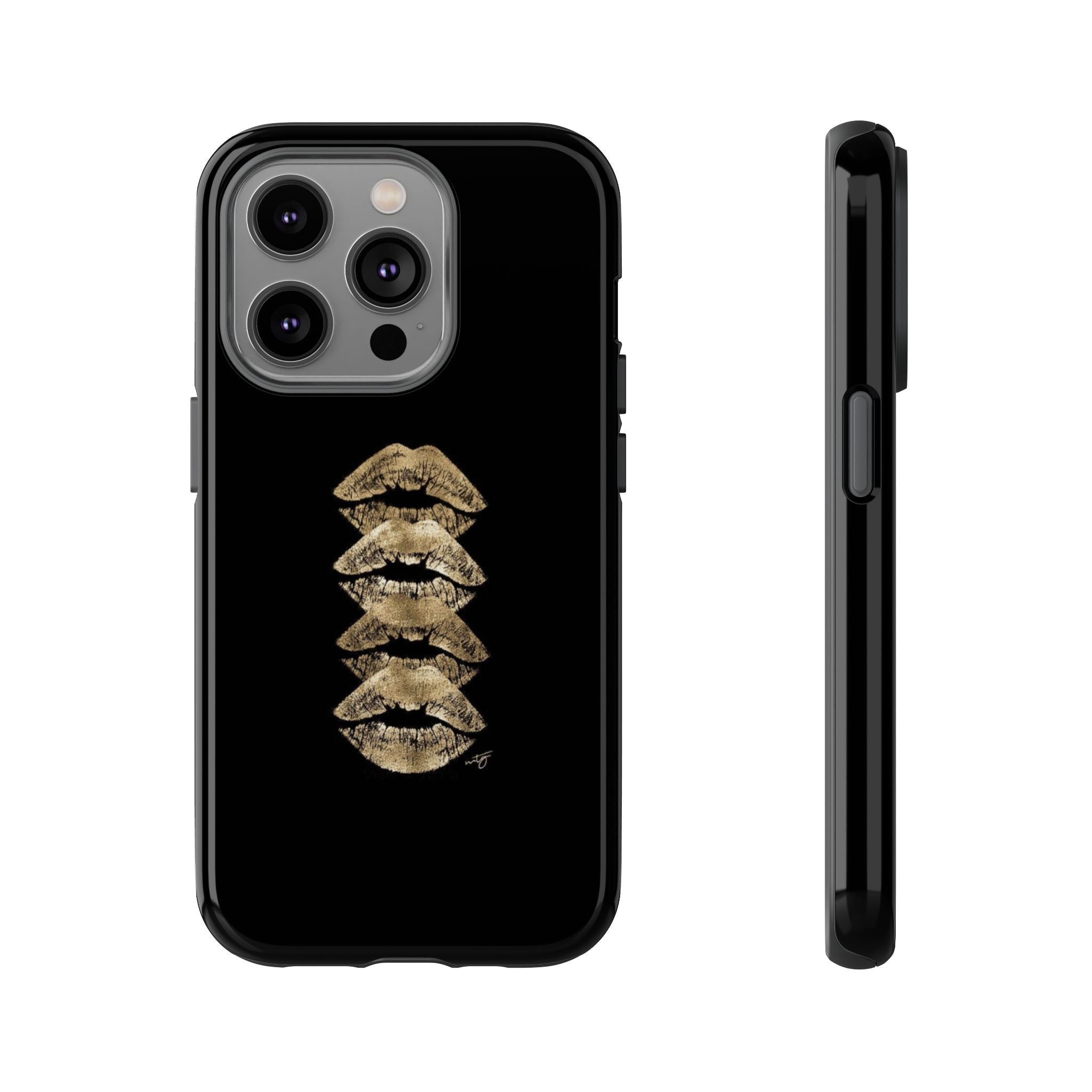 Golden Lipstick Phone Case