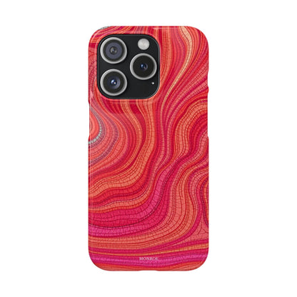 Retro Wavy Red Case