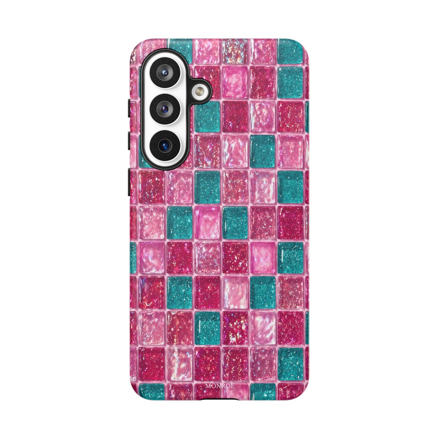 Pink Teal Mosaic Tough Case